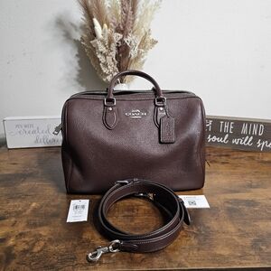 SATURDAY SALE...Coach Large Rowan...Maple